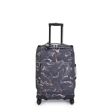 Kipling Darcey Small Printed Carry-On Rolling Koffers Blauw | België 1471OK